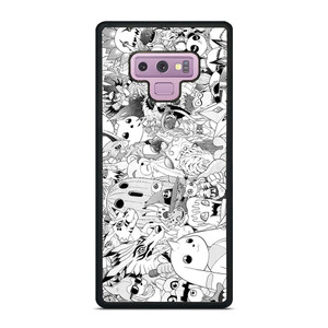 DIGIMON BLACK WHITE Samsung Galaxy Note 9 Case