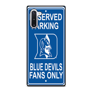 DUKE BLUE DEVILS PARKING SIGNS Samsung Galaxy Note 10 Case DUKE BLUE DEVILS PARKING SIGNS Samsung Galaxy Note 10 Case