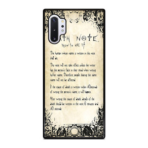 RULES OF THE DEATH NOTE 2 Samsung Galaxy Note 10 Plus Case