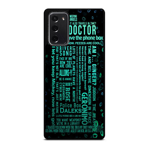 DOCTOR WHO TARDIS Samsung Galaxy Note 20 Case DOCTOR WHO TARDIS Samsung Galaxy Note 20 Case