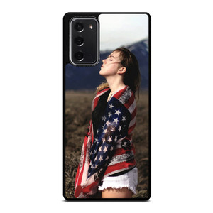 AMERICAN FLAG GIRL Samsung Galaxy Note 20 Case AMERICAN FLAG GIRL Samsung Galaxy Note 20 Case