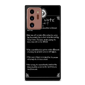 RULES OF THE DEATH NOTE Samsung Galaxy Note 20 Ultra Case RULES OF THE DEATH NOTE Samsung Galaxy Note 20 Ultra Case