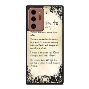 RULES OF THE DEATH NOTE 2 Samsung Galaxy Note 20 Ultra Case RULES OF THE DEATH NOTE 2 Samsung Galaxy Note 20 Ultra Case