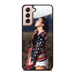 AMERICAN FLAG GIRL Samsung Galaxy S21 Case AMERICAN FLAG GIRL Samsung Galaxy S21 Case