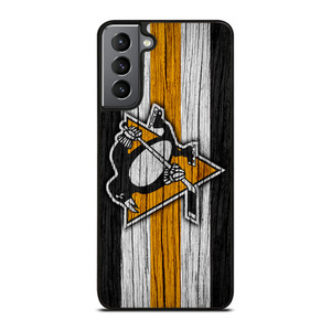 PITTSBURGH PENGUINS LOGO WOODEN Samsung Galaxy S21 Plus Case