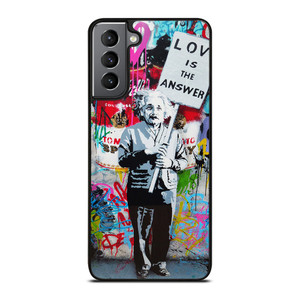 BANKSY EINSTEIN Samsung Galaxy S21 Plus Case