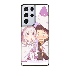 SUBARU AND EMILIA CHIBI Samsung Galaxy S21 Ultra Case SUBARU AND EMILIA CHIBI Samsung Galaxy S21 Ultra Case