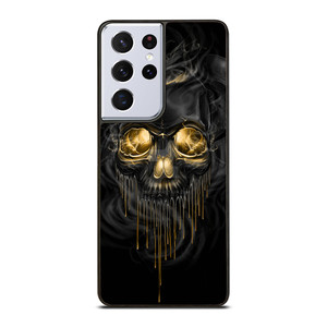 SKULL MELT ANGRY BLACK Samsung Galaxy S21 Ultra Case