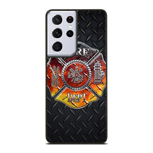 FIREFIGHTER FIRE DEPT Samsung Galaxy S21 Ultra Case FIREFIGHTER FIRE DEPT Samsung Galaxy S21 Ultra Case