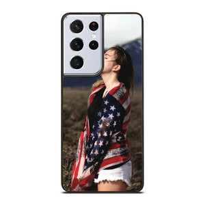 AMERICAN FLAG GIRL Samsung Galaxy S21 Ultra Case AMERICAN FLAG GIRL Samsung Galaxy S21 Ultra Case