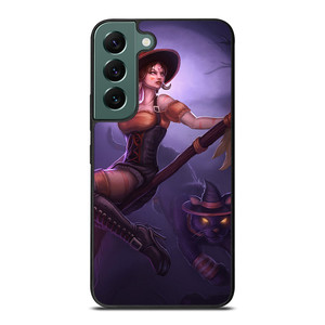 WITCH AND HALLOWEEN MOON Samsung Galaxy S22 Case WITCH AND HALLOWEEN MOON Samsung Galaxy S22 Case