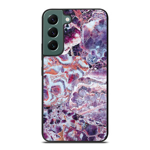 PURPLE CRYSTAL MARBLE PATTERN 2 Samsung Galaxy S22 Case