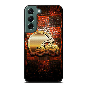 CLEVELAND BROWNS HELMET Samsung Galaxy S22 Case CLEVELAND BROWNS HELMET Samsung Galaxy S22 Case