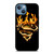 FIRE SUPERMAN LOGO iPhone 13 Case
