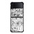 DIGIMON BLACK WHITE Samsung Z Flip 4 Case