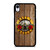 GUN AND ROSES LOGO WOODEN iPhone XR Case