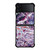 PURPLE CRYSTAL MARBLE PATTERN 2 Samsung Z Flip 4 Case