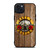GUN AND ROSES LOGO WOODEN iPhone 15 Plus Case