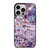 PURPLE CRYSTAL MARBLE PATTERN 2 iPhone 14 Pro Case