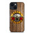 GUN AND ROSES LOGO WOODEN iPhone 14 Plus Case