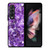 PURPLE CRYSTAL MARBLE PATTERN Samsung Z Fold 3 Case