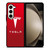 TESLA CAR LOGO 2 Samsung Z Fold 5 Case