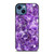 PURPLE CRYSTAL MARBLE PATTERN iPhone 14 Case