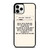 MORGAN WALLEN LYRIC iPhone 11 Pro Case MORGAN WALLEN LYRIC iPhone 11 Pro Case