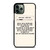 MORGAN WALLEN LYRIC iPhone 11 Pro Max Case MORGAN WALLEN LYRIC iPhone 11 Pro Max Case