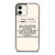 MORGAN WALLEN LYRIC iPhone 12 Case MORGAN WALLEN LYRIC iPhone 12 Case