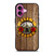 GUN AND ROSES LOGO WOODEN iPhone 16 Plus Case GUN AND ROSES LOGO WOODEN iPhone 16 Plus Case