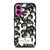 JAPANESE BLACK FLORAL KADE SPADE iPhone 16 Plus Case