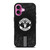 MANCHESTER UNITED BLACK iPhone 16 Plus Case