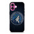 MINNESOTA TIMBERWOLVES LOGO iPhone 16 Plus Case