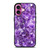 PURPLE CRYSTAL MARBLE PATTERN iPhone 16 Plus Case