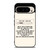 MORGAN WALLEN LYRIC Google Pixel 9 Pro Case