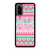 PINK VICTORIA'S SECRET Samsung Galaxy S20 Case