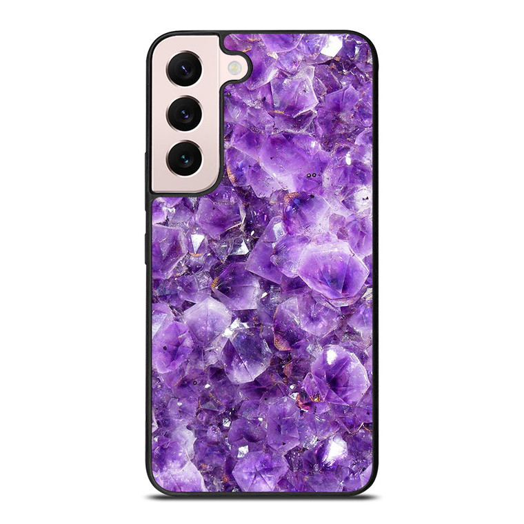 PURPLE CRYSTAL MARBLE PATTERN Samsung Galaxy S22 Plus Case