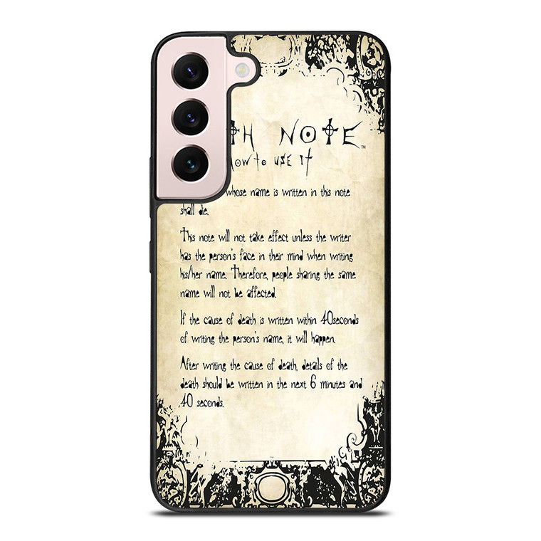 RULES OF THE DEATH NOTE 2 Samsung Galaxy S22 Plus Case