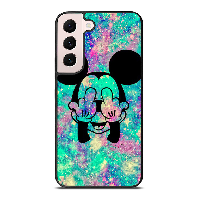 MIDDLE FINGER MICKY MOUSE Samsung Galaxy S22 Plus Case
