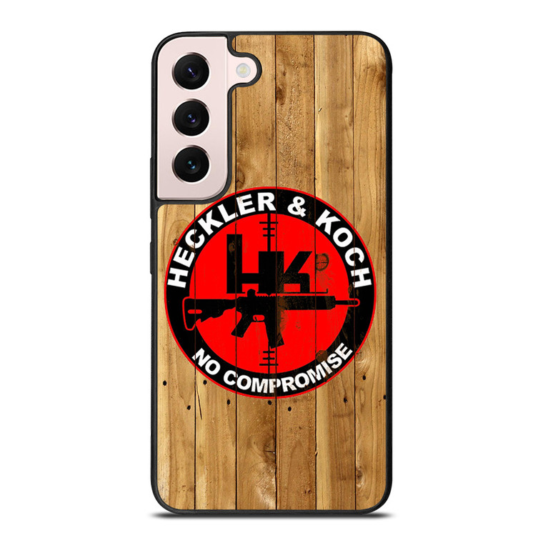 HECKLER AND KOCH LOGO WOODEN Samsung Galaxy S22 Plus Case