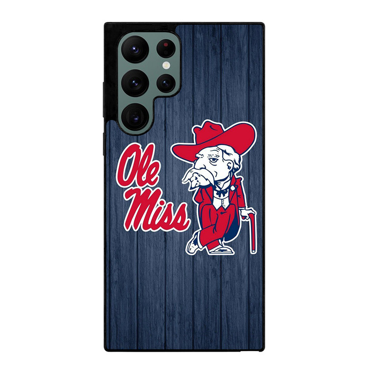 OLE MISS BASEBALL LOGO Samsung Galaxy S22 Ultra Case