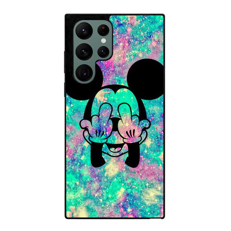 MIDDLE FINGER MICKY MOUSE Samsung Galaxy S22 Ultra Case