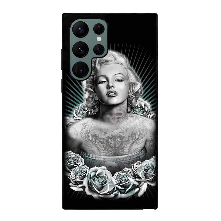 MARILYN MONROE WITH TATTOO Samsung Galaxy S22 Ultra Case