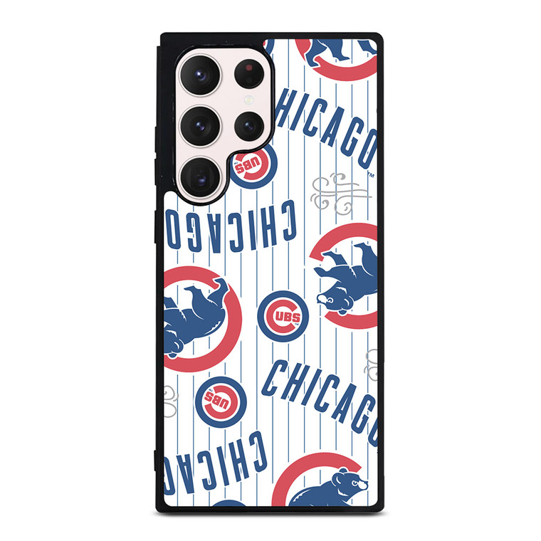 CHICAGO CUBS PATTERN Samsung Galaxy S23 Ultra Case