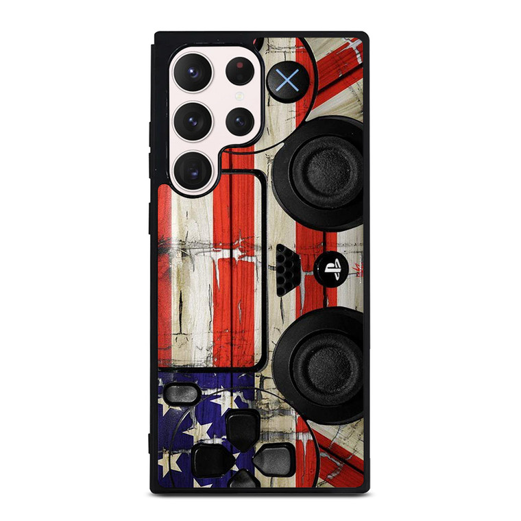 PS4 CONTROLLER AMERICAN Samsung Galaxy S23 Ultra Case