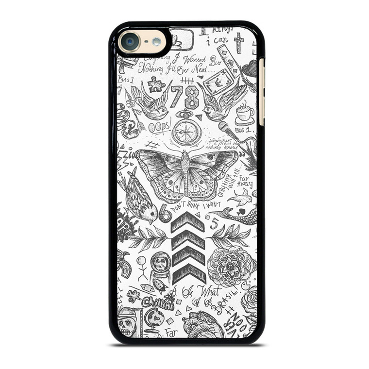 ONE DIRECTION TATTOOS iPod Touch 6 Case ONE DIRECTION TATTOOS iPod Touch 6 Case