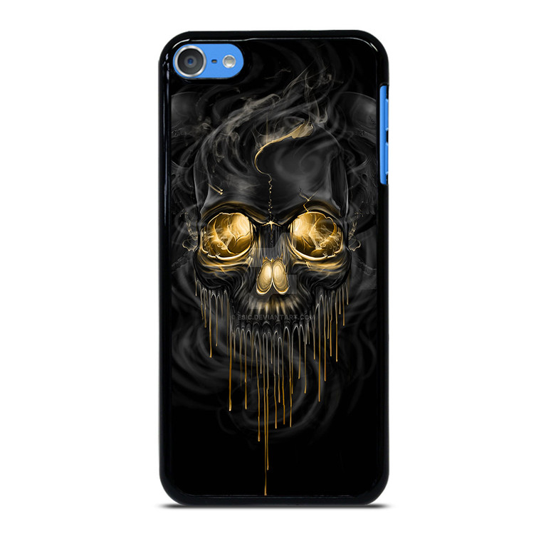 SKULL MELT ANGRY BLACK iPod Touch 7 Case