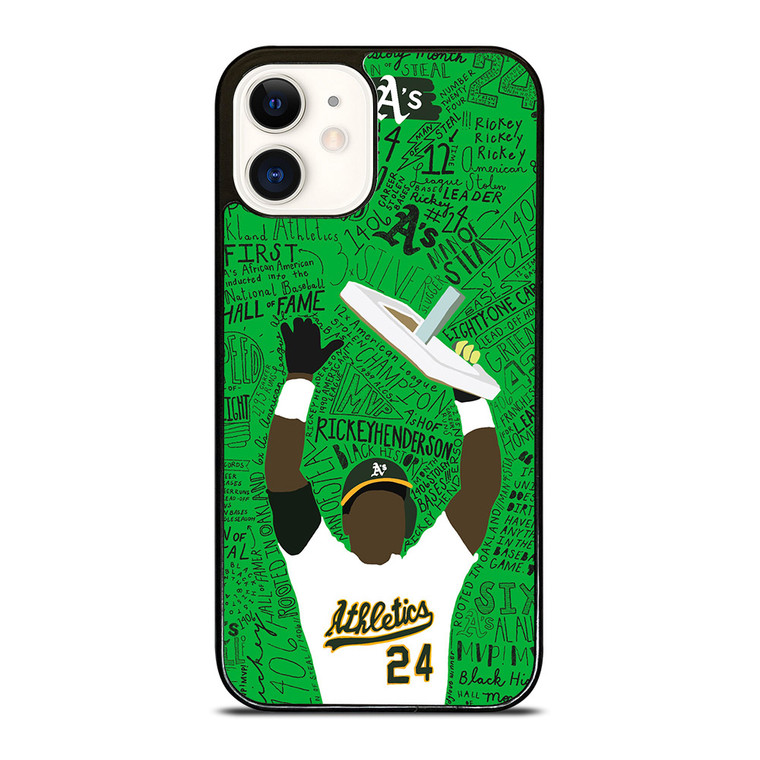 OAKLAND ATHLETICS RICKEY HENDERSON iPhone 12 Case
