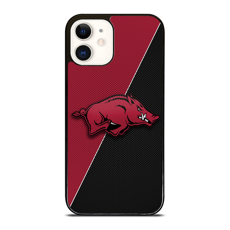 ARKANSAS RAZORBACKS LOGO 3 iPhone 12 Case